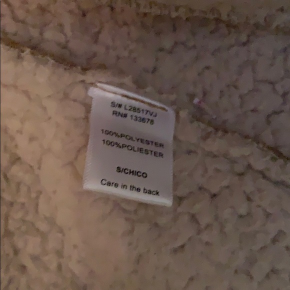 Faux Shearling Brown Vest Size Small - Picture 4 of 5